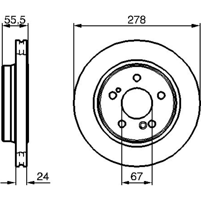 Bremsscheibe HA 0 986 479 133 Bremsscheibe HA 0 986 479 133