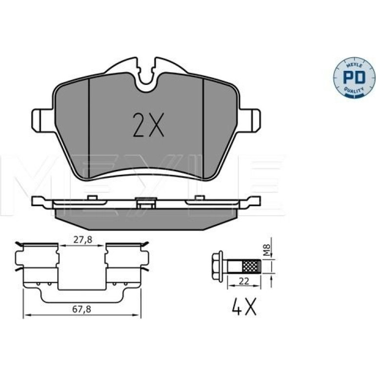 Bremsbelagsatz, Scheibenbremse 025 239 8418/PD Bremsbelagsatz, Scheibenbremse 025 239 8418/PD