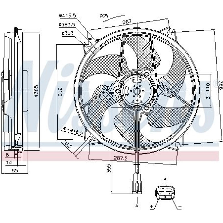 Kühlerlüfter PKW 85788 Kühlerlüfter PKW 85788
