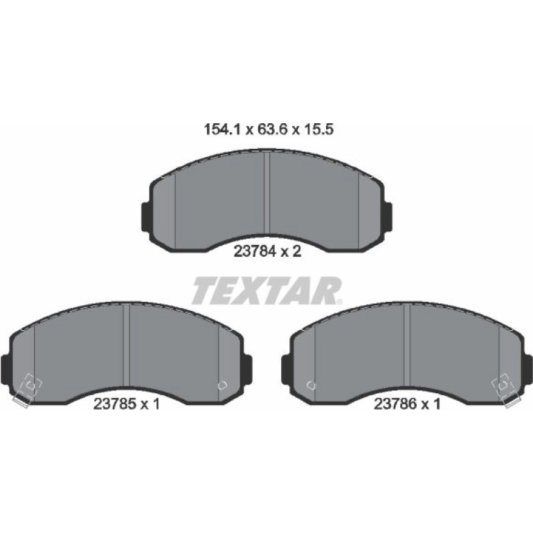 Bremsbelagsatz Kia P. K2500/K2700 2378401 Bremsbelagsatz Kia P. K2500/K2700 2378401
