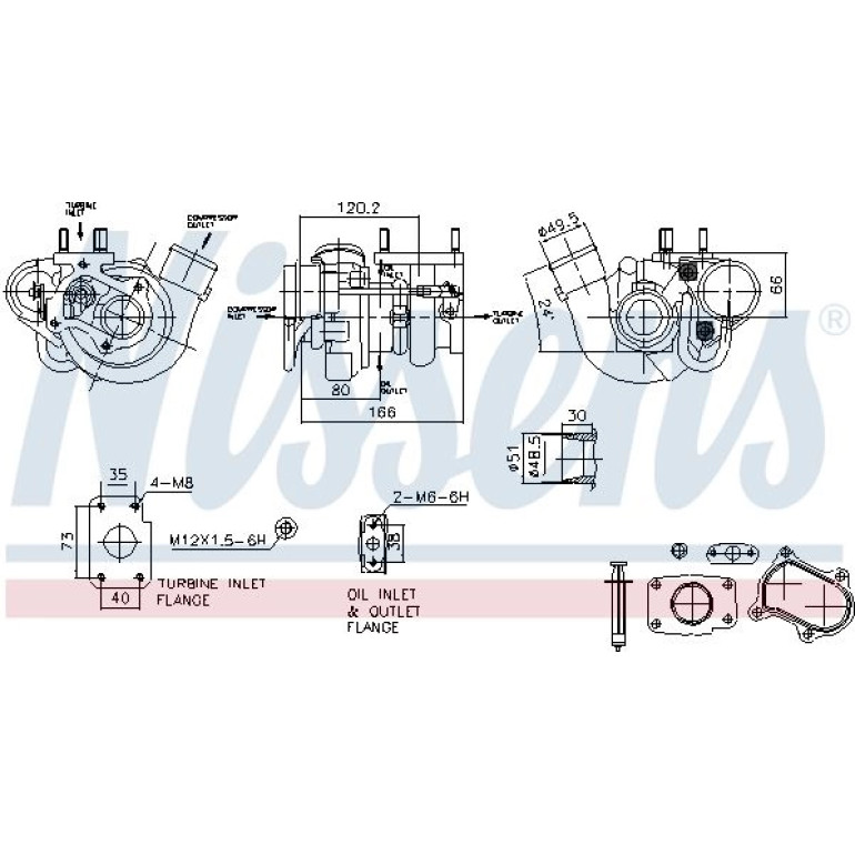NISSENS Turbolader 93473 NISSENS Turbolader 93473