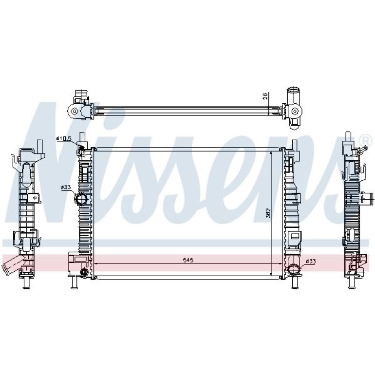 Wasserkühler PKW 68523 Wasserkühler PKW 68523