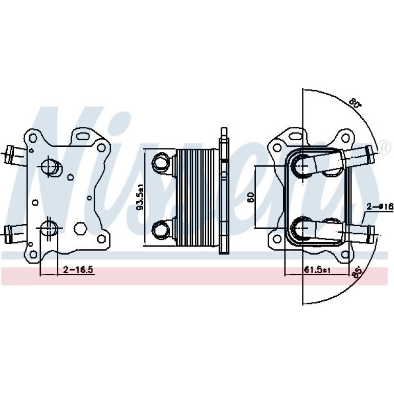 Ölkühler PKW 90881 Ölkühler PKW 90881