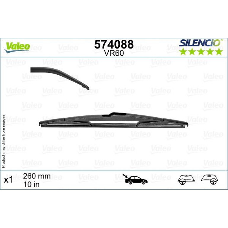 VALEO Silencio Wiper Rear L+RHD 574088 VALEO Silencio Wiper Rear L+RHD 574088