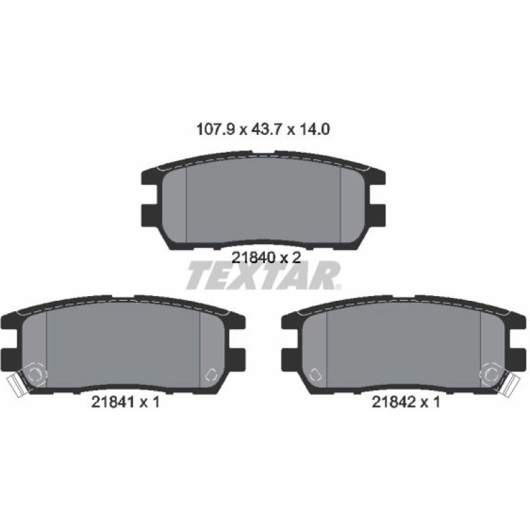 Bremsbelagsatz Mitsubishi T. Pajero 94 2184002 Bremsbelagsatz Mitsubishi T. Pajero 94 2184002