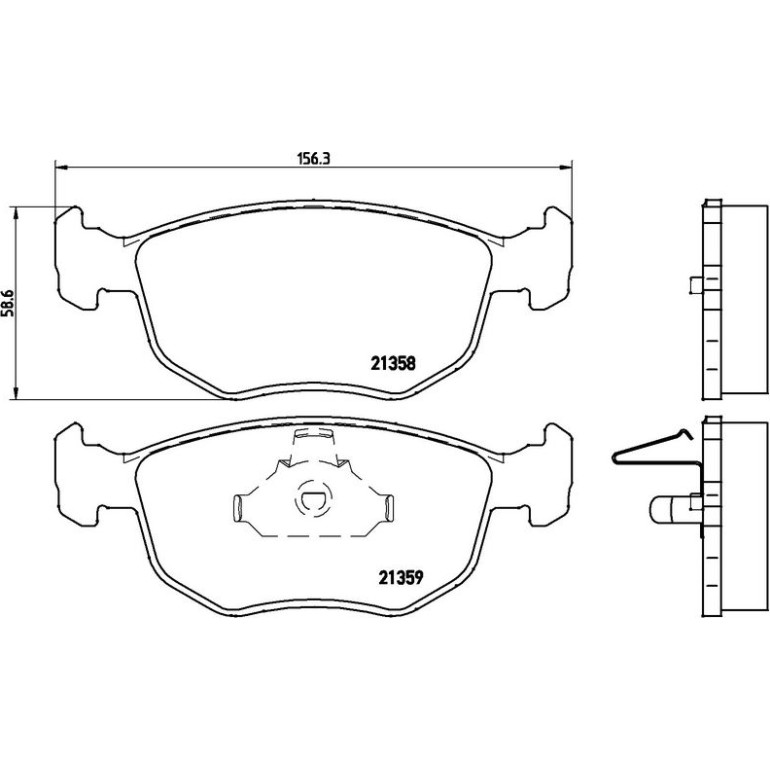 BREMBO Bremsbelagsatz, Scheibenbremse P 24 069 BREMBO Bremsbelagsatz, Scheibenbremse P 24 069