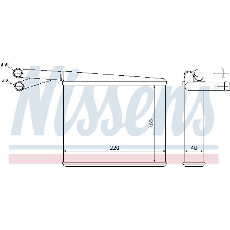 Heizkühler PKW 72043 Heizkühler PKW 72043