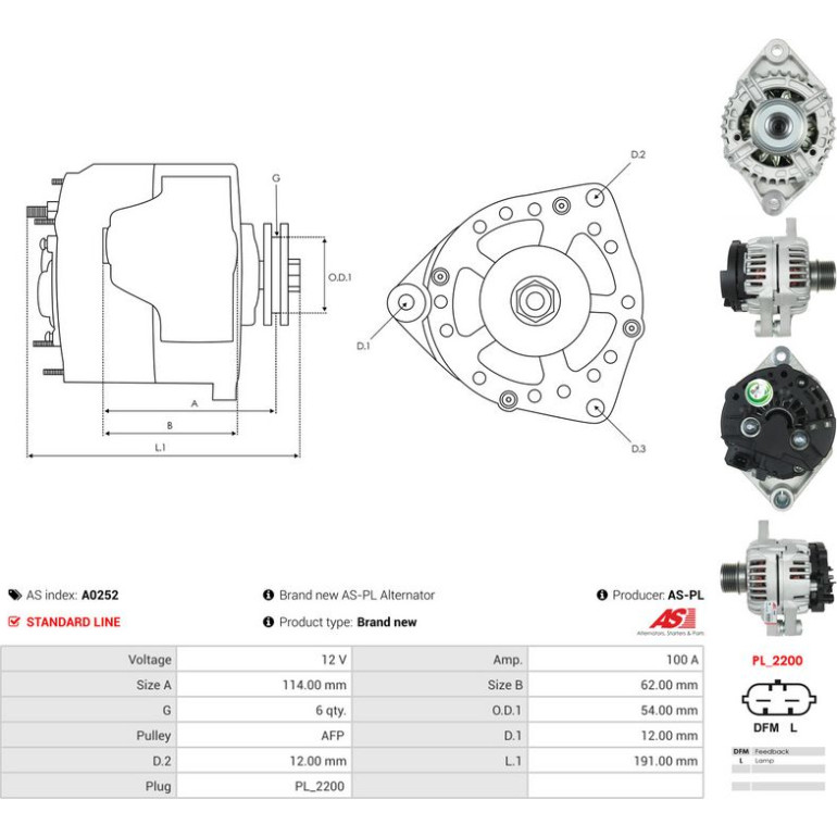Generator A0252 Generator A0252