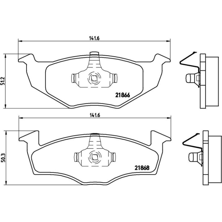 BREMBO Bremsklötze VA P 85 025