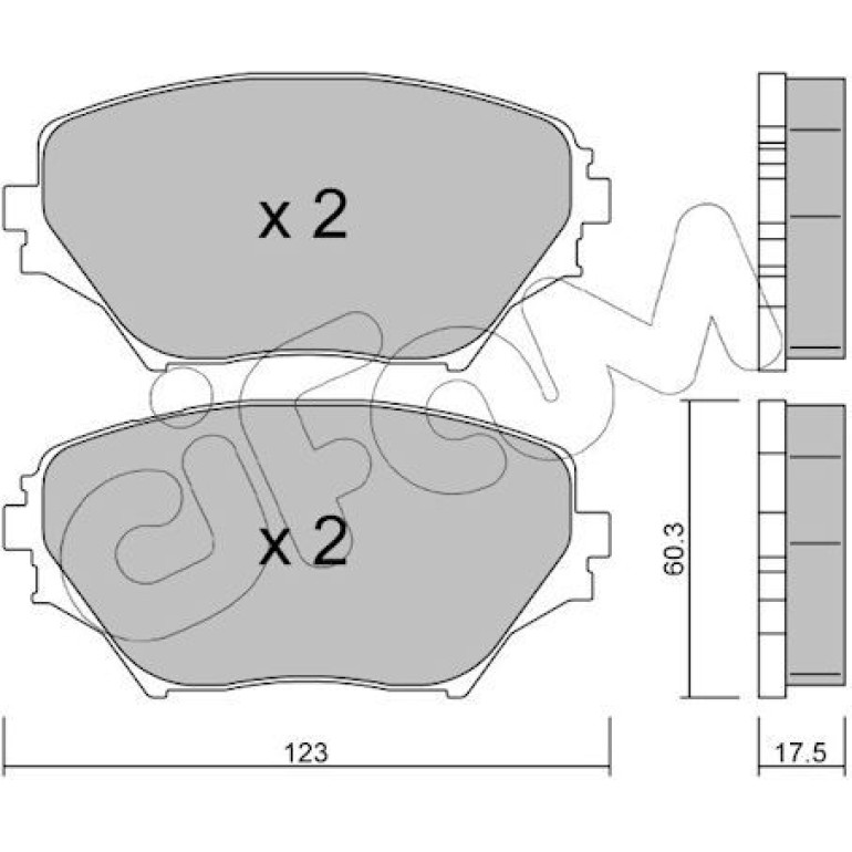 CIFAM Bremsbelagsatz, Scheibenbremse 822-430-0