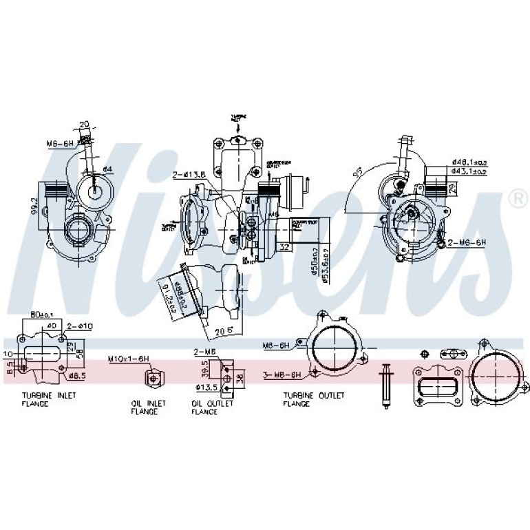 NISSENS Turbolader 93453 NISSENS Turbolader 93453
