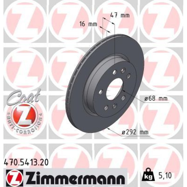ZIMMERMANN Bremsscheibe 470.5413.20 ZIMMERMANN Bremsscheibe 470.5413.20