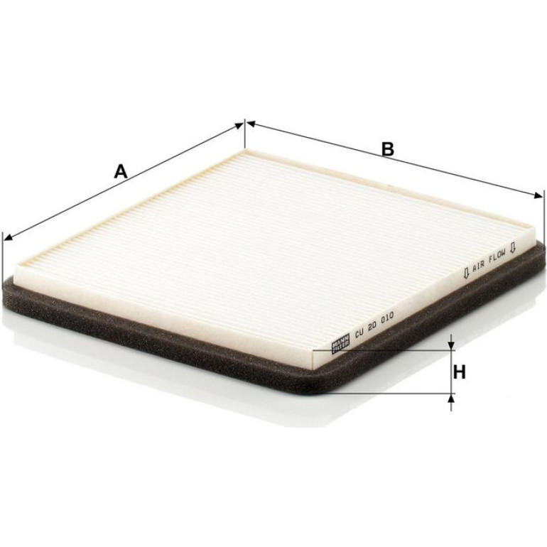 Mann & Hummel Innenraumfilter PKW CU 20 010 Mann & Hummel Innenraumfilter PKW CU 20 010