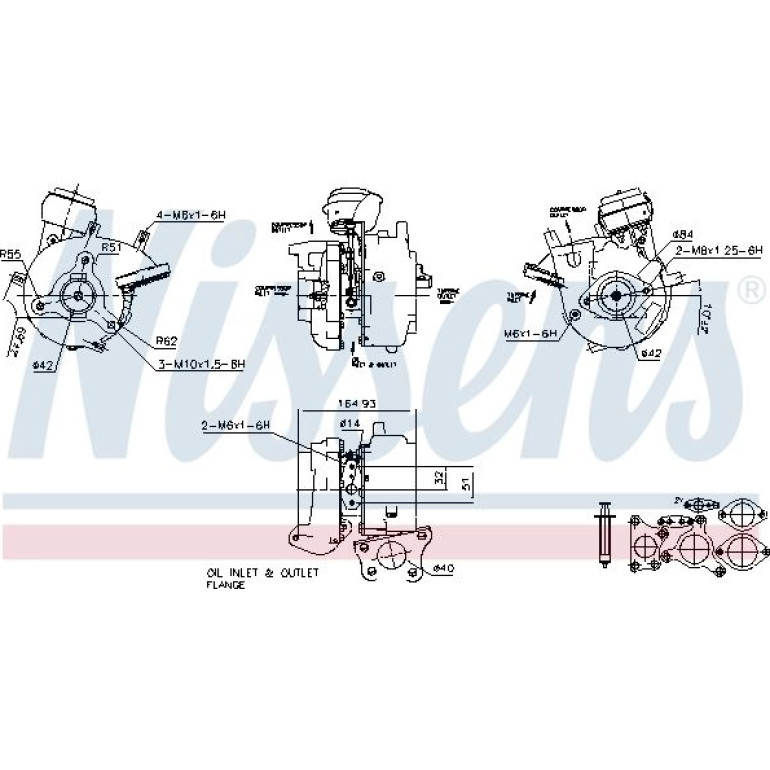 NISSENS Turbolader 93056 NISSENS Turbolader 93056
