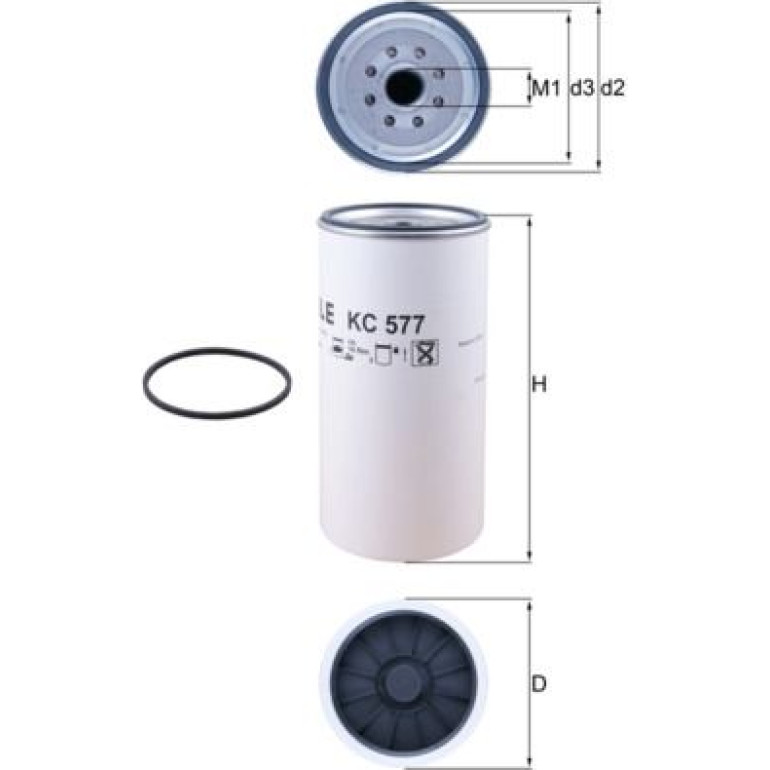 MAHLE Kraftstofffilter KC 577D MAHLE Kraftstofffilter KC 577D