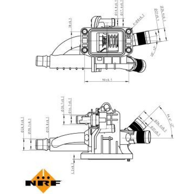 NRF Thermostat, Kühlmittel 725021 NRF Thermostat, Kühlmittel 725021