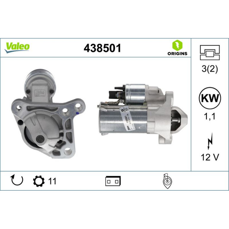 VALEO Anlasser 438501 VALEO Anlasser 438501