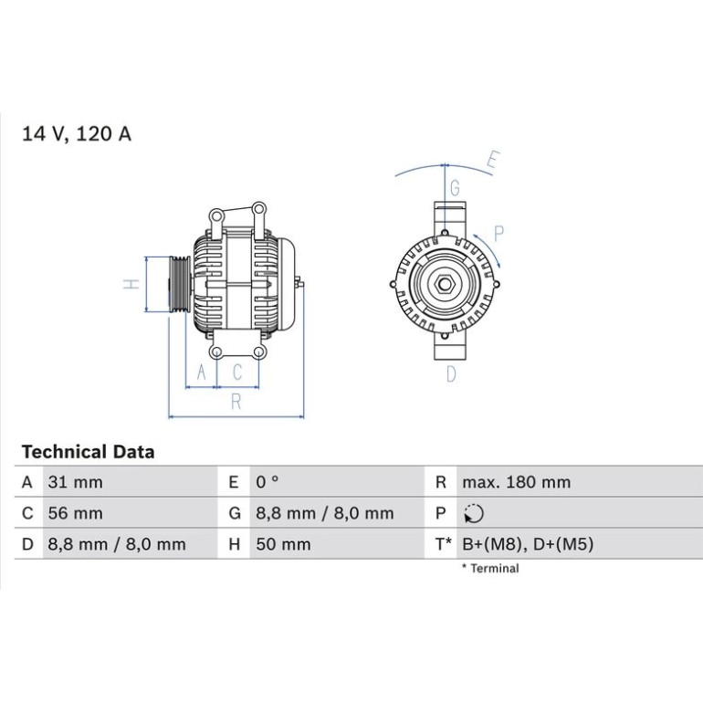 Lichtmaschine 0 986 043 900