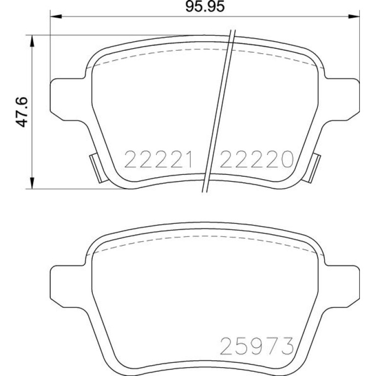 BREMBO Bremsklötze HA P 59 086 BREMBO Bremsklötze HA P 59 086