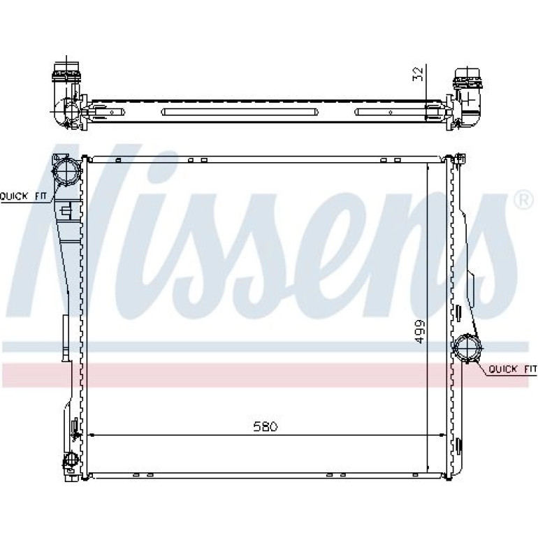 Wasserkühler PKW 60803A Wasserkühler PKW 60803A