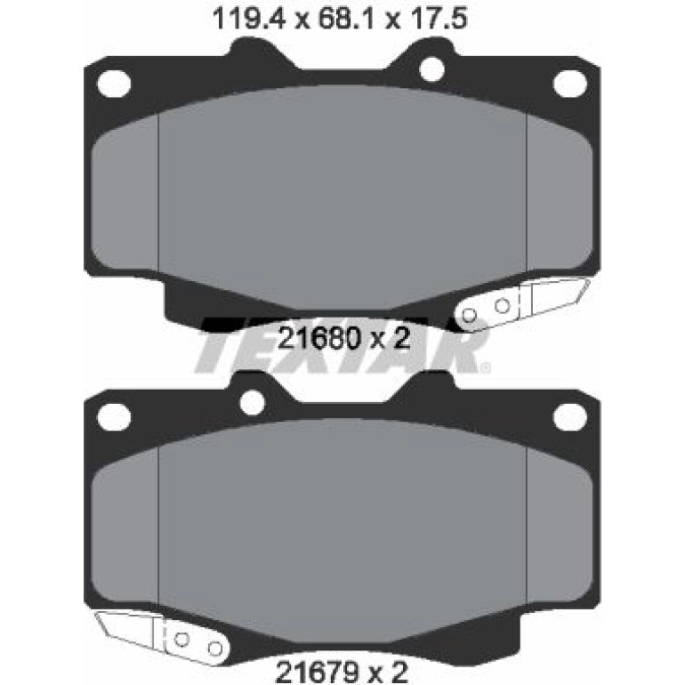 Bremsbelagsatz Toyota P. Hi-Lux 06 2168003 Bremsbelagsatz Toyota P. Hi-Lux 06 2168003