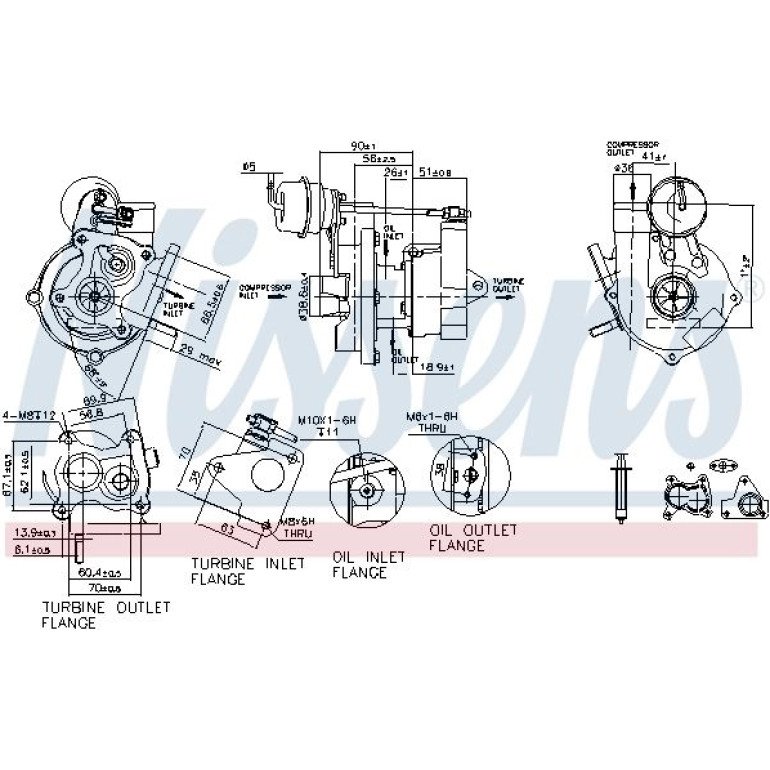 NISSENS Turbolader 93073 NISSENS Turbolader 93073
