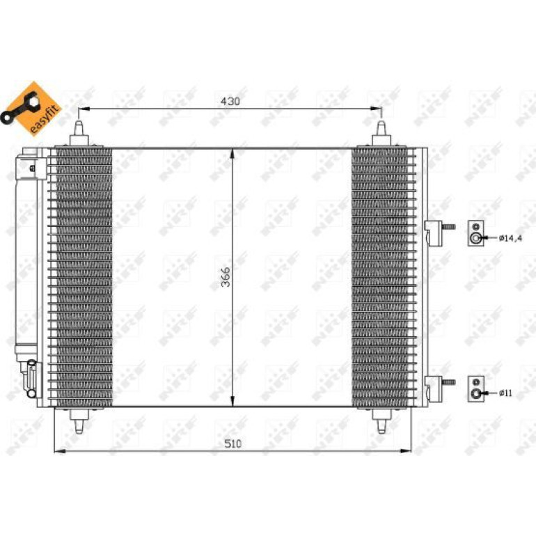Kondensator, Klimaanlage 35445 Kondensator, Klimaanlage 35445
