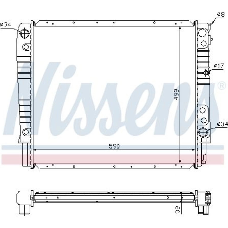 Wasserkühler PKW 65531A Wasserkühler PKW 65531A