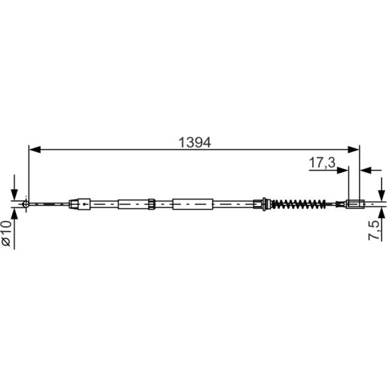 Handbremsseil 1987482033 Handbremsseil 1987482033