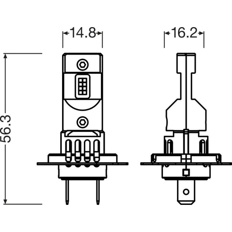 LEDriving® HL EASY H7/H18 12V 16.2W PX26d/PY26d-1 6500K White Gen2 2St. OSRAM 64210DWESY2-2HB LEDriving® HL EASY H7/H18 12V 16.2W PX26d/PY26d-1 6500K White Gen2 2St. OSRAM 64210DWESY2-2HB