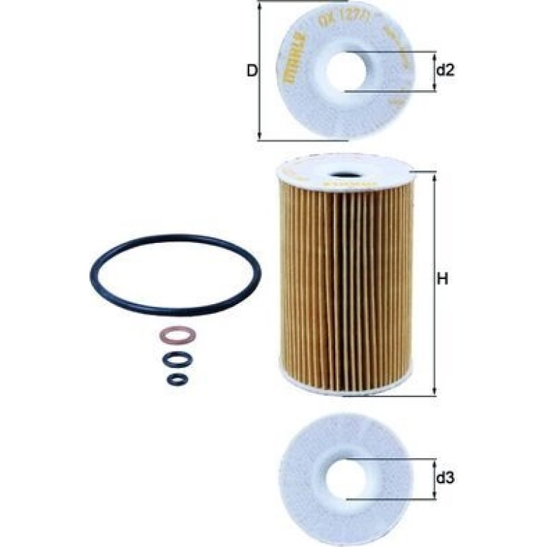 MAHLE Ölfilter OX 127/1D MAHLE Ölfilter OX 127/1D