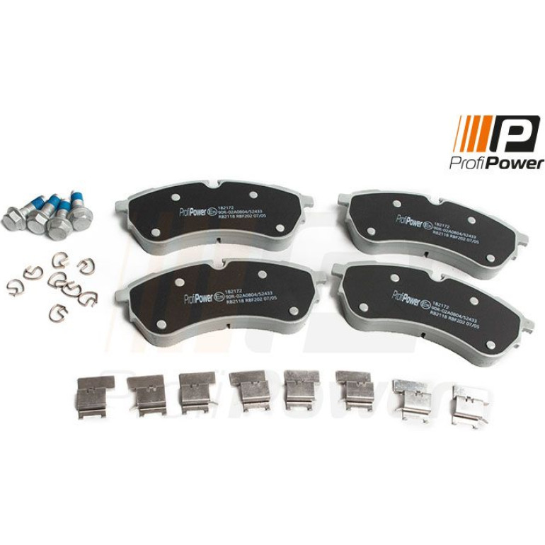 PROFIPOWER Bremsbelagsatz, Scheibenbremse 1B2172