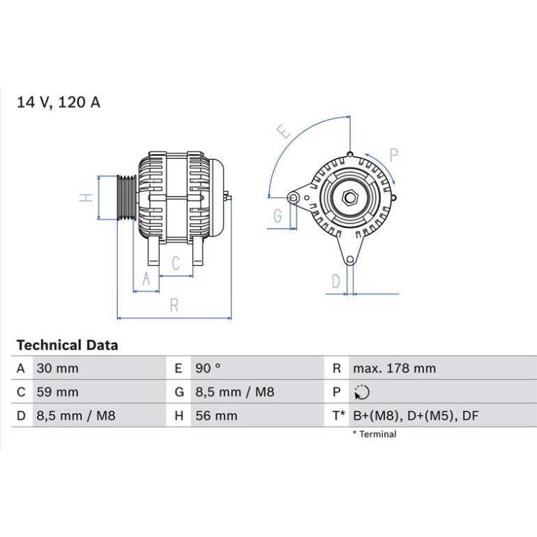 Lichtmaschine 0 986 040 350 Lichtmaschine 0 986 040 350