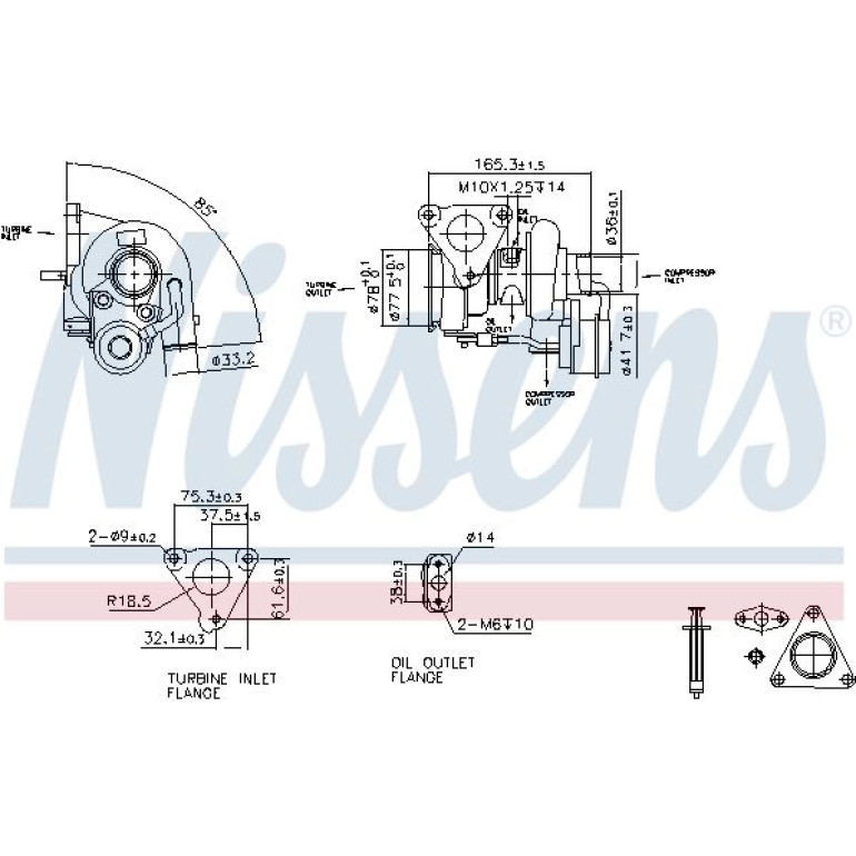 NISSENS Turbolader 93262 NISSENS Turbolader 93262