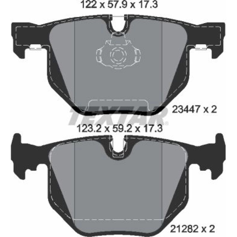 Bremsbelagsatz Bmw T. E65 01- 730-735 2344702 Bremsbelagsatz Bmw T. E65 01- 730-735 2344702