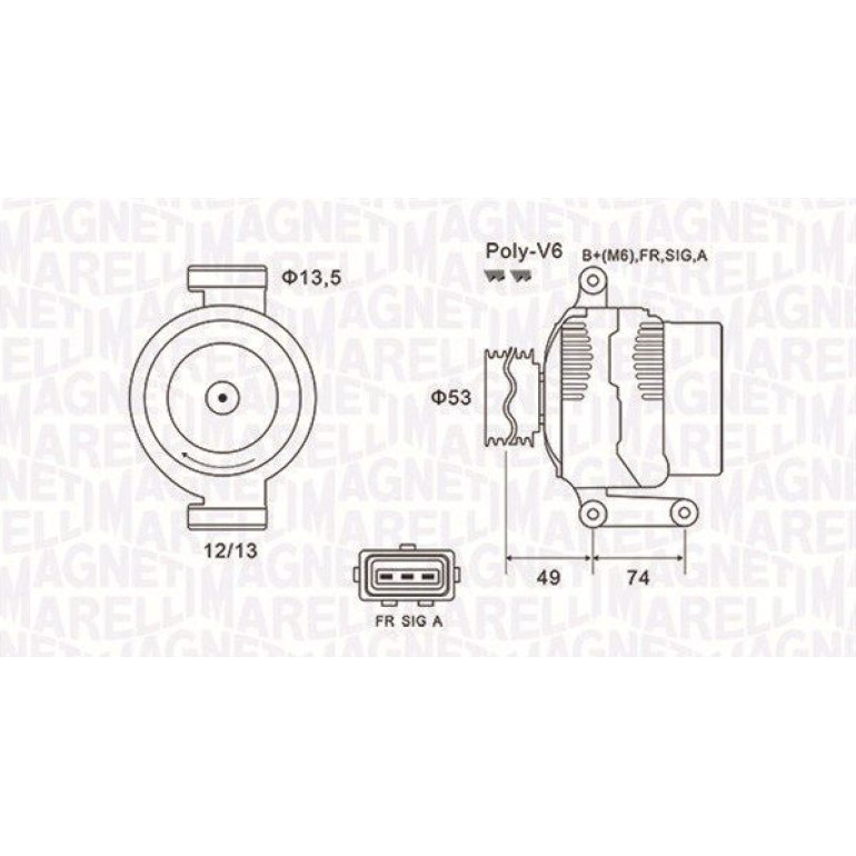 MAGNETI MARELLI Generator 063731635010 MAGNETI MARELLI Generator 063731635010