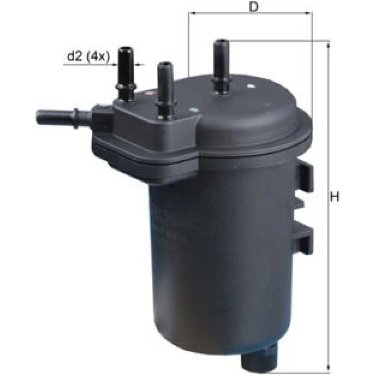 MAHLE Kraftstofffilter KL 432 MAHLE Kraftstofffilter KL 432