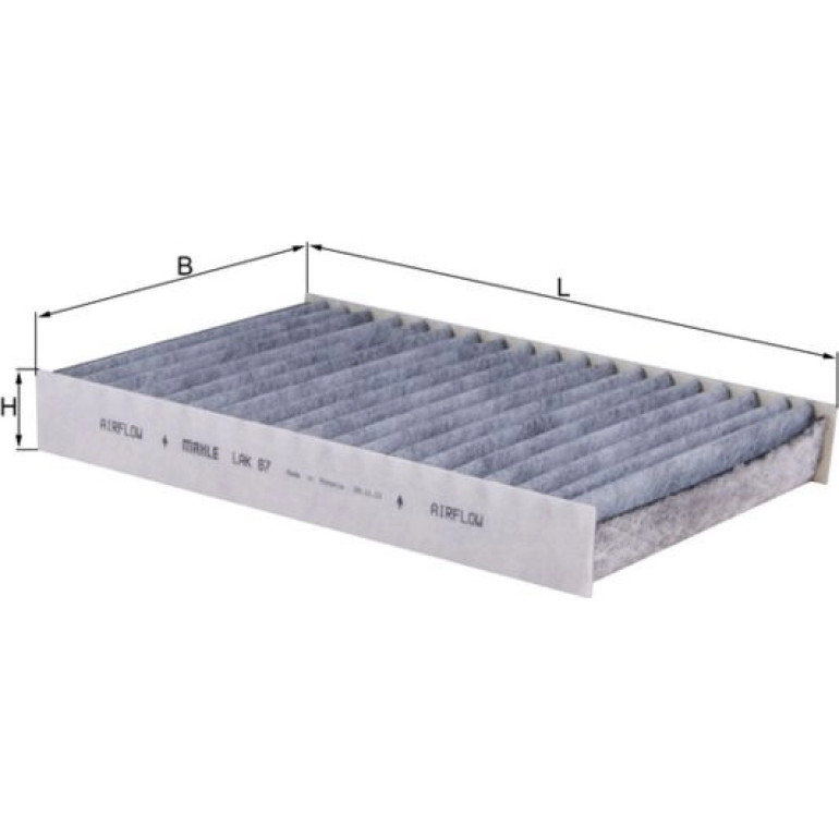 MAHLE Filter, Innenraumluft LAK 87 MAHLE Filter, Innenraumluft LAK 87