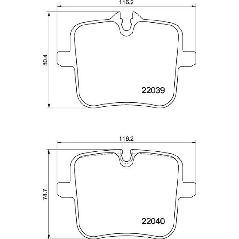 BREMBO Bremsklötze HA P 06 109 BREMBO Bremsklötze HA P 06 109