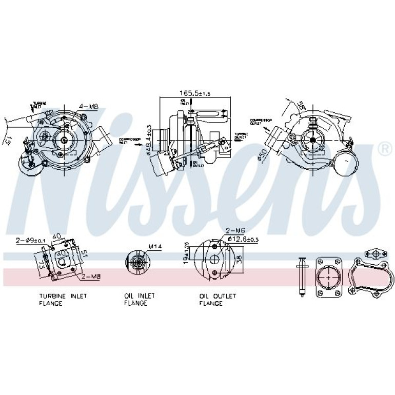 NISSENS Turbolader 93611 NISSENS Turbolader 93611