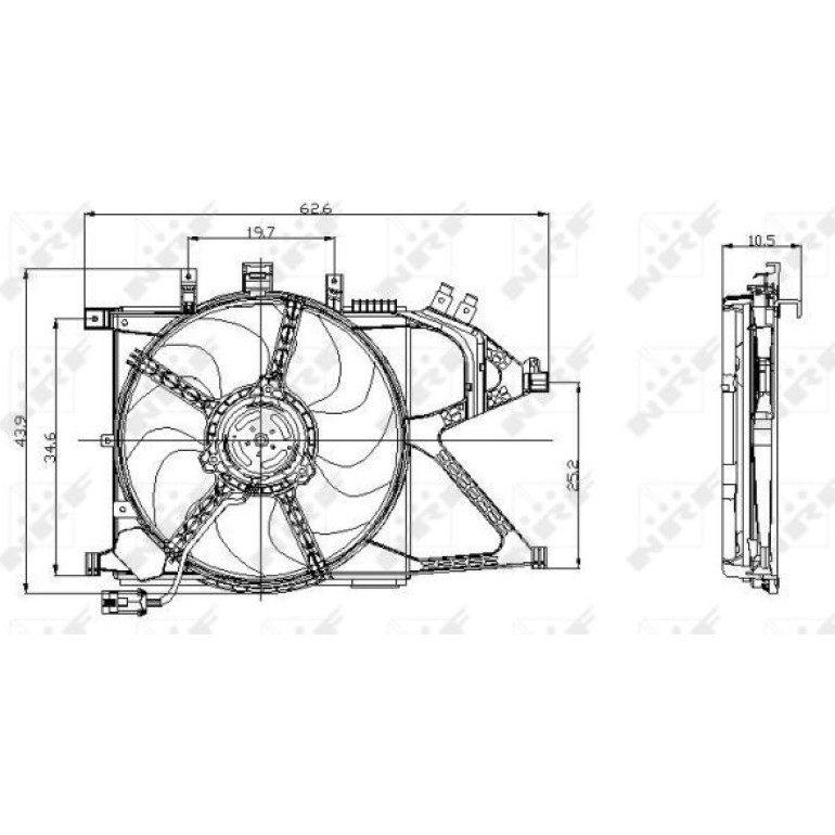 Lüfter Motorkühlung 47012 Lüfter Motorkühlung 47012