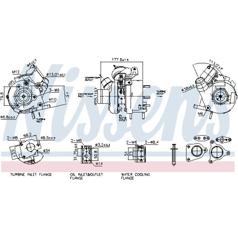 NISSENS Turbolader 93796 NISSENS Turbolader 93796