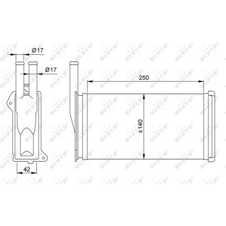 Wärmetauscher, Innenraumheizung 58638 Wärmetauscher, Innenraumheizung 58638