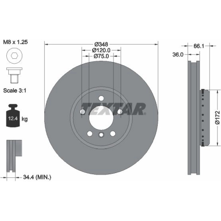 Bremsscheibe Bmw S. 5/6/7 10-Pr 92253825 Bremsscheibe Bmw S. 5/6/7 10-Pr 92253825