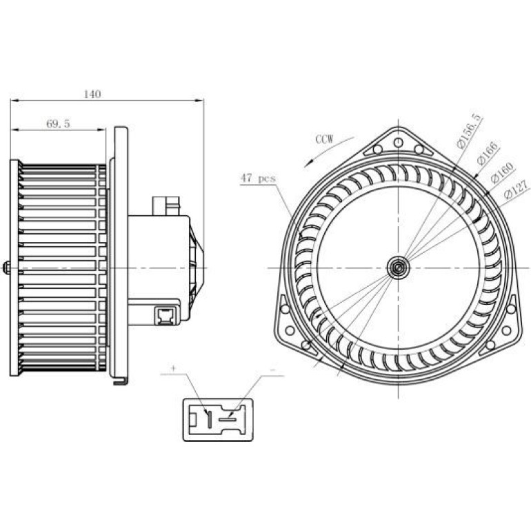 Innenraumgebläse 34303 Innenraumgebläse 34303