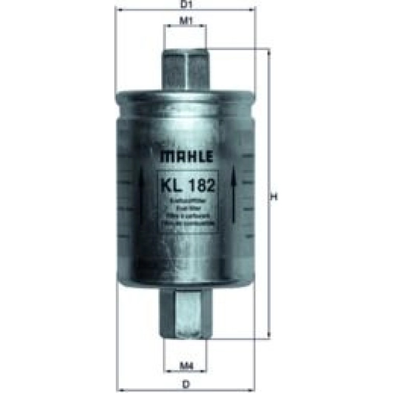 MAHLE Kraftstofffilter KL 182 MAHLE Kraftstofffilter KL 182