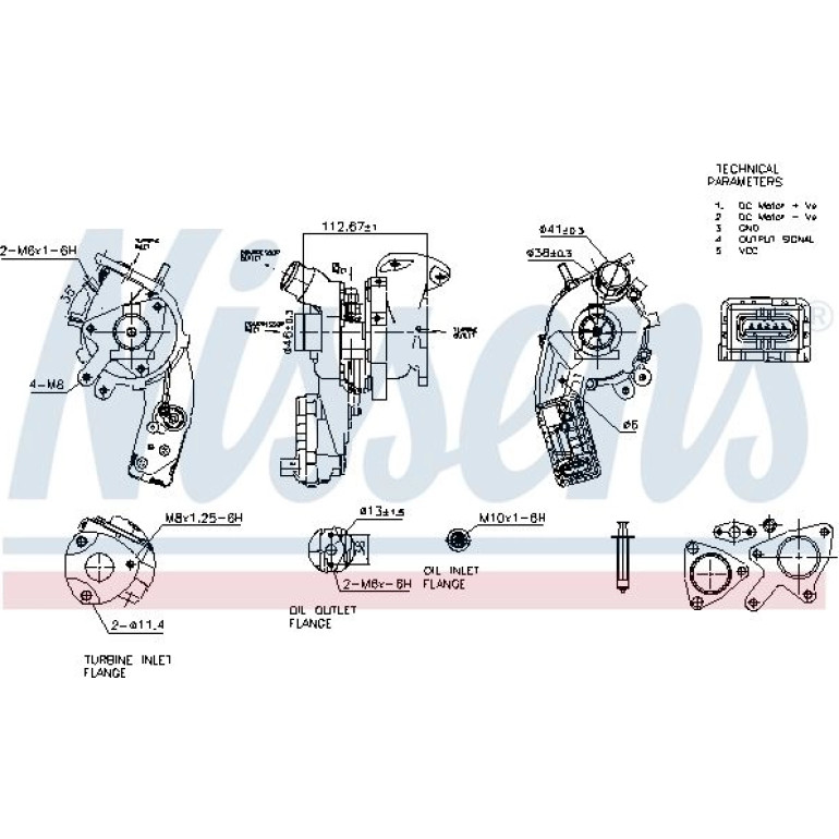 NISSENS Turbolader 93496 NISSENS Turbolader 93496