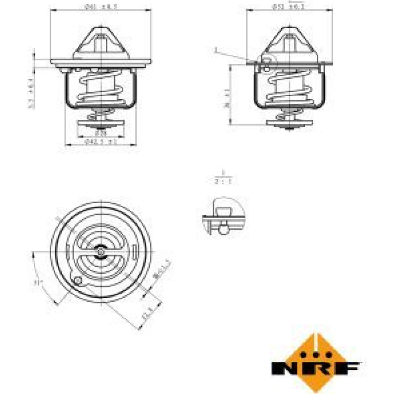 NRF Thermostat, Kühlmittel 725178 NRF Thermostat, Kühlmittel 725178