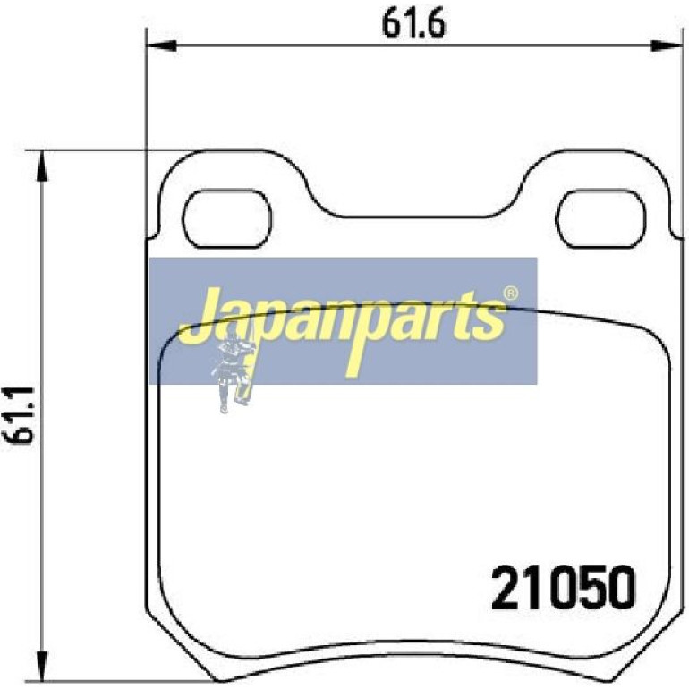 Japanparts Bremsbeläge PP-0404AF Japanparts Bremsbeläge PP-0404AF