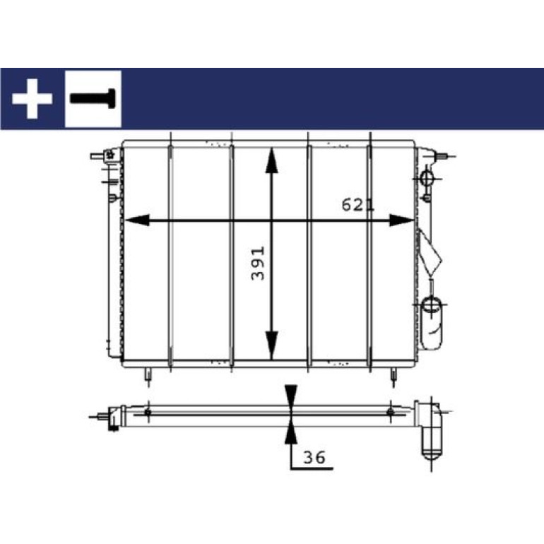 Kühler, Motorkühlung CR 452 000S Kühler, Motorkühlung CR 452 000S